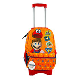 Mochila De Carrito Mario Bros Chenson Original Primaria