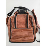 Morral De Cuero Dorian Brooklyn Impecable Marrón