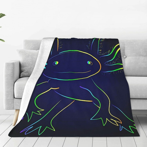 Dicitnet Linda Manta De Pez Axolotl, Ropa De Cama, Decoració