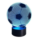 Lampara Ilusión 3d Balón De Fútbol 7 Colores Led