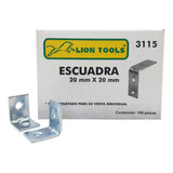 Soporte Angular En Forma De L Repisa 20x20mm Caja 100 Piezas