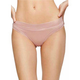 Calvin Klein Striped-waist Thong Qd3670 Precious Tanga Dama