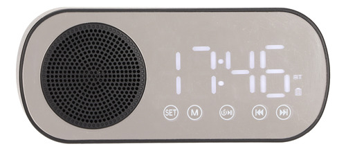 Radio Despertador, Altavoz Bt Digital Portátil Dual Para