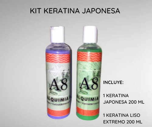 Kit De Keratina Japonesa 2 Botellas De 200 Ml C/u