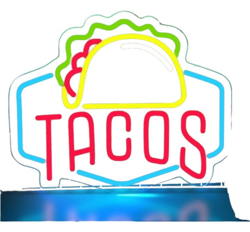 Letrero De Neón Led Para Decoración De Pared De Tacos 