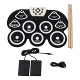 Set Electrónico Para Niños Drum Practice Pad, Impermeable Y