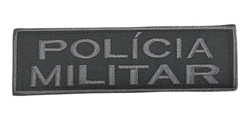 Bordado Bornal Tarjeta Nome Policia Militar Pm Patch Tático