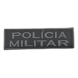 Bordado Bornal Tarjeta Nome Policia Militar Pm Patch Tático