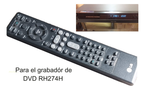 Control Remoto LG Para Grabadora De Discos Rh274h 
