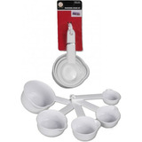 Set Cucharas Medidoras X5 Blancas Pettish Online Vc Color Blanco