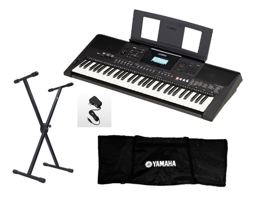 Teclado Yamaha Psre463 Con Funda Y Base + 12 Msi