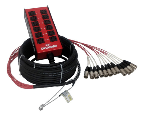 Rapcohorizon 50sbr12-r Subsnake 12 Ch 15 Mts, Xlr Rean, Rojo