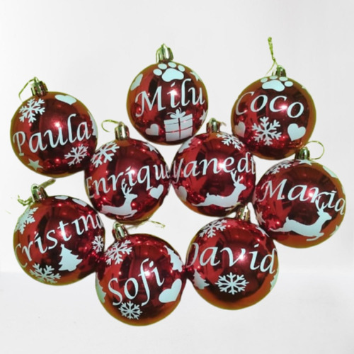 Bolas Navideñas Personalizadas