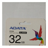 Memoria Usb Adata Uv220 32gb 2.0 Negro Y Azul