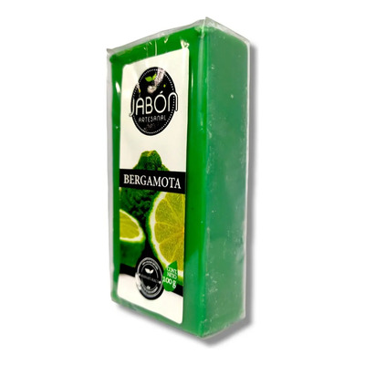 10 Jabón Artesanal De Bergamota Vegano Cabello Piel 100gr. | Meses sin interés