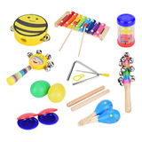 Instrumentos Musicales Para Niños Pequeños, 16 Piezas De Per
