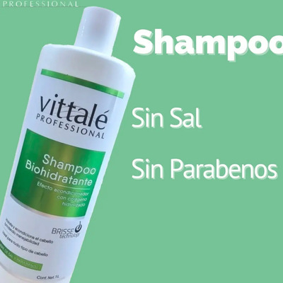 Vittale Shampoo Biohidratante Sin Sal y Sin Parabenos 1 Litro | MercadoLibre