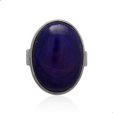Anel Lapis Lazuli Natural Oval Prata 925 Fp - 11056910