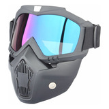 Mascara Motocross Com Óculos Moto Bike Capacete Airsoft