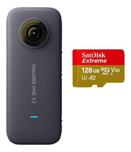  Cámara Deportiva Insta360 One X2 Pocket 360 Steadycam+128gb