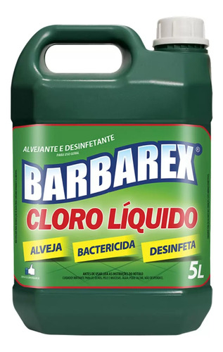 Cloro Liquido Barbarex 5l