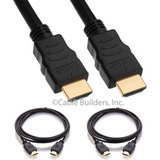 Cable Builders Cable Hdmi Corto [paquete De 2], Uhd Ultra Hi