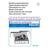 Manual De Usuario Philips 06gf447 06 Gf447 G F447 Via Email