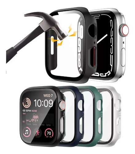 5pcs Mica Apple Watch Series Fundas Protectoras40\u002F44\u002F45\u002F49mm | Meses sin interés
