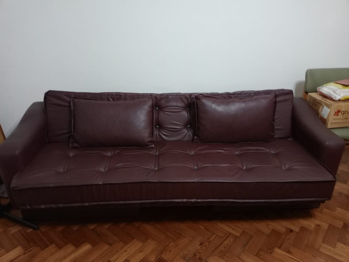 Sillon Cama 1 Cuerpo Con 2 Almoh. Tapizado Perfecto Estado .