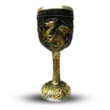 Taça Viking Medieval - Caneca Cálice Vinho Inox Resina Cor Decorado