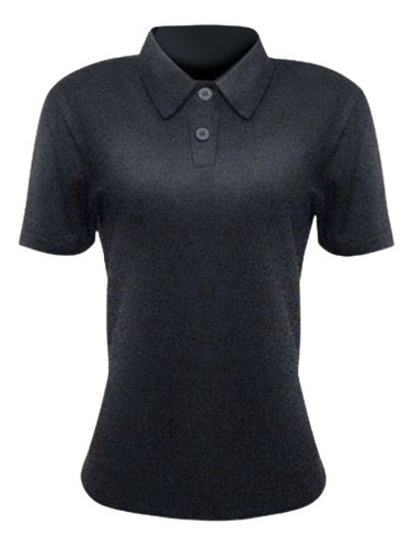 Camisa Polo Feminina Baby Look Piquet Poliéster