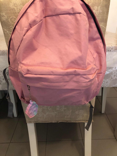 Mochila Rosa Pastel Grande Con Pop It