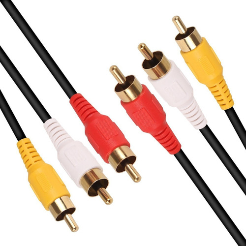 Cable 3 Rca A 3 Rca Para Family Game Video Reforzado -mg-