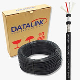 Cabo Microfone Datalink 2 X 0,30 Balanceado Rolo Com 100m