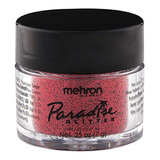 Mehron Makeup Paradise Aq Glitter .25 Oz Rojo