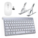 Teclado Mouse Slim E Suporte Branco Para Notebook Samsung