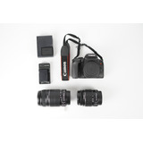 Canon Eos Rebel T8i + Kit 18-55mm + Lente Canon 55-250mm