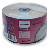 Dvd-r Phillips  4.7 Gb 120 Min 16x  200 Discos