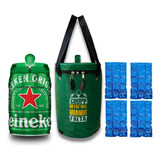Kit Barril Chopp Heineken 5l + Bolsa Térmica C/4 Cartela Gel