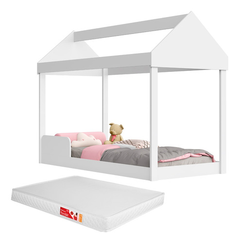 Cama  Montessoriana Infantil Bela Com Colchão -envio Rápido