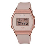 Reloj Casio Lw-204-4a Dama Rosa Alarma Cronómetro Luz Led