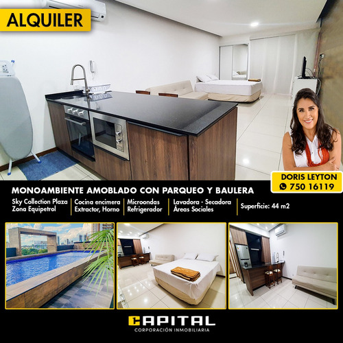 Sky Collection Plaza Italia Monoambiente Amoblado Con Parqueo Zona Equipetrol