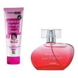 Kit Feminino 2 Itens Peel Off Argila Rosa+ Perfume Avon 50ml