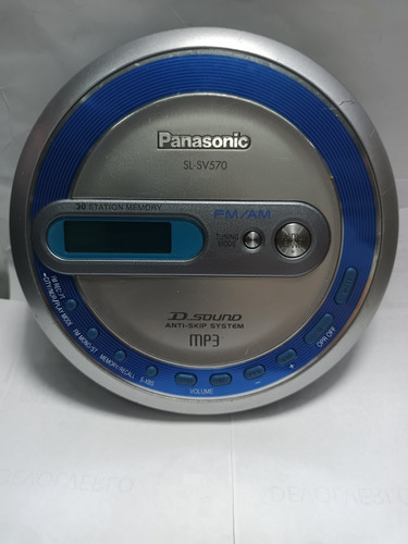Discman Walkman Panasonic Sl-sv570 Radio Am Fm Mp3 Usado