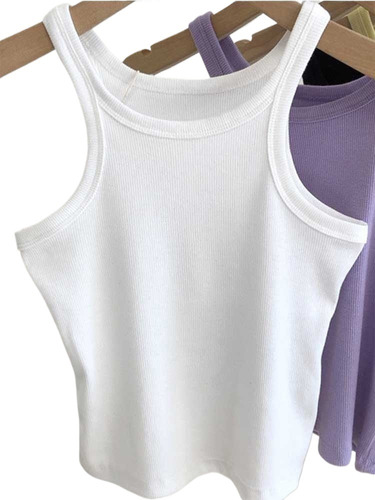 2024 Camisetas Sin Mangas For Mujer, Top Corto Sexy For