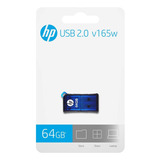 Pendrive Hp V165w 64gb 2.0 Azul - Ps