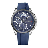 Reloj Tommy Hilfiger 1791350 Silicon Azul Hombre Original