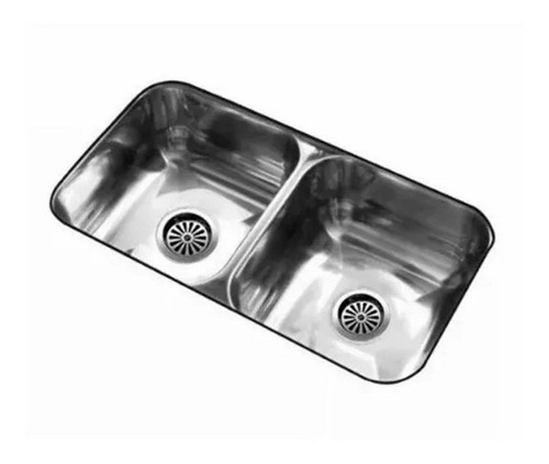 Pileta Cocina Bacha Doble 37x70x18 Johnson C37 Acero 304