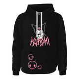 Hoodie Buzo Buso Sudadera Saco Anime Kuromi Skull Rose