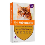 Pipeta Antiparasitario Para Pulga Elanco Advocate Bisnagas Para Gato De 4kg A 8kg